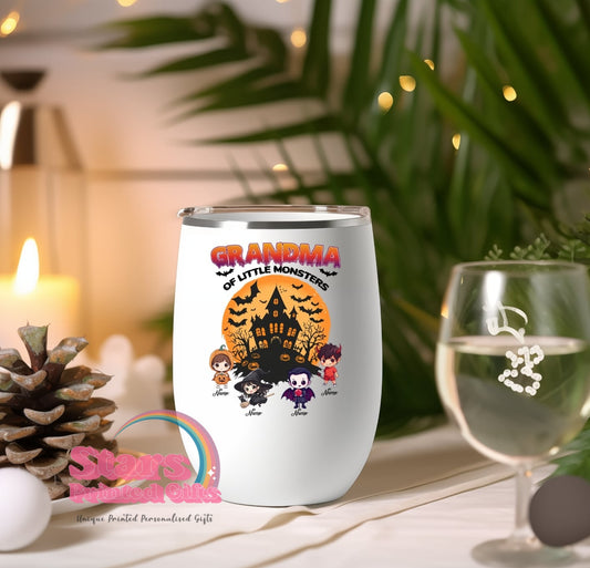 Halloween Personalised Insulated Tumbler - Little Monsters
