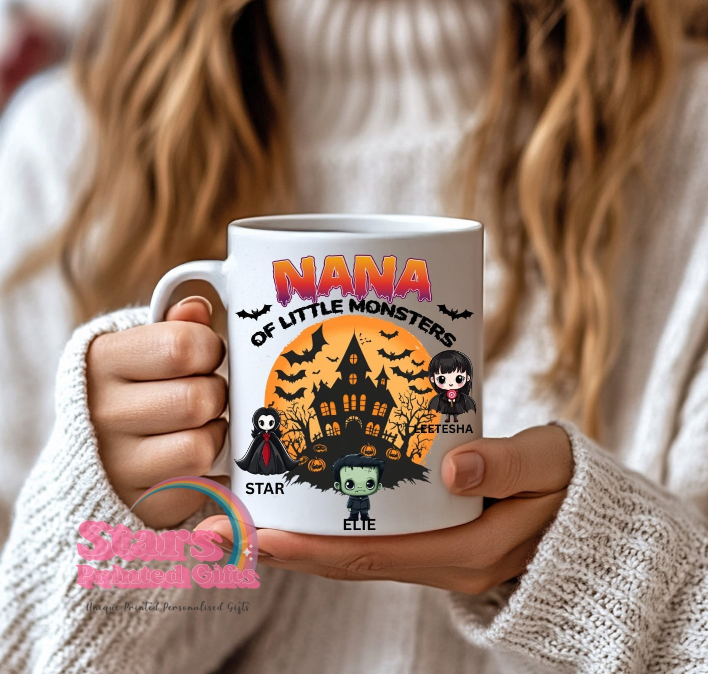 Halloween Personalised Ceramic Mug- Little Monsters