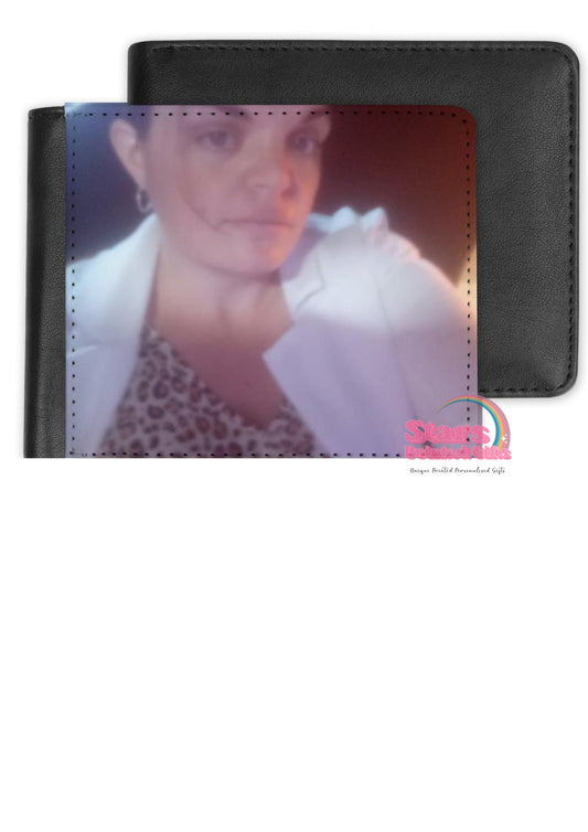 Custom Photo Wallet For Dad, Custom Gift For Him, Custom Photo Gift