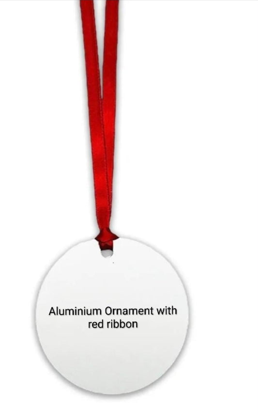 Personalised Teacher Ornament – Custom Ceramic or Aluminium Ornament – Teacher Christmas Keepsake Decoration – Big Heart