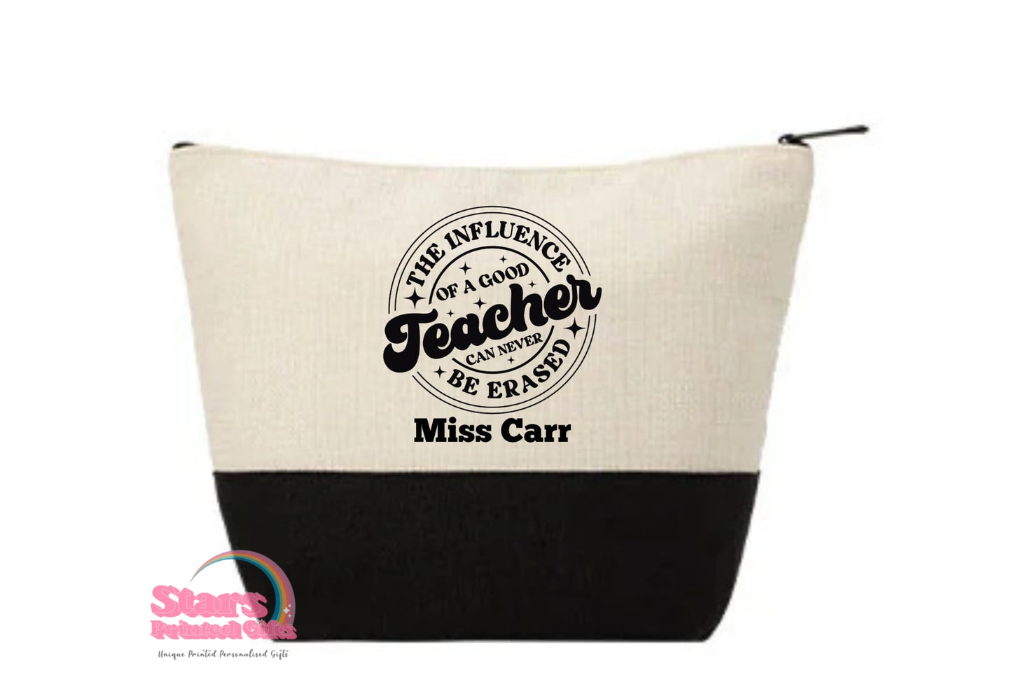 Personalised Teacher Zipped Tote Bag | Eco Friendly Reusable Teachers Bag | Custom Gift for Teachers- Teacher 1
