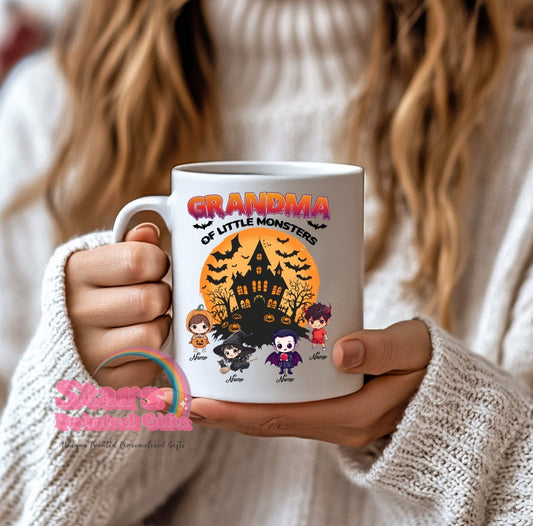 Halloween Personalised Ceramic Mug- Little Monsters