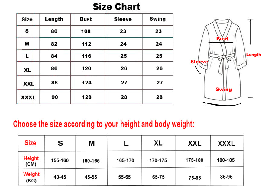 Personalised Satin Robes