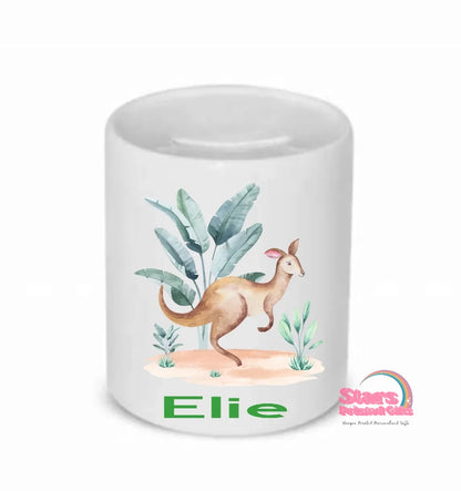 Kangaroo Personalised Printed Moneybox