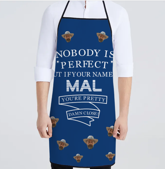 Custom Personalised Face Adult Apron- Perfect Quote