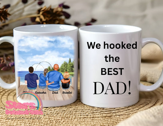 Best  Dad, Custom Personalised Father's Day Gift, Custom Mug.