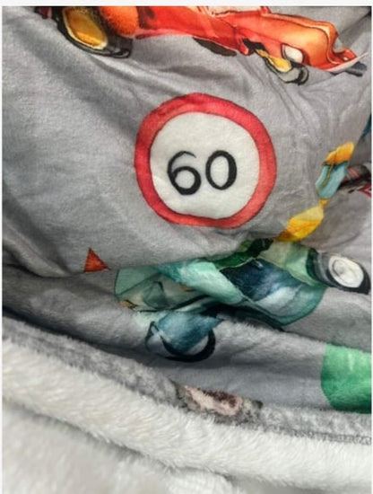 Personalised Baby blanket, Custom baby shower gift, Custom kids blanket, Name Printed Cars Blanket