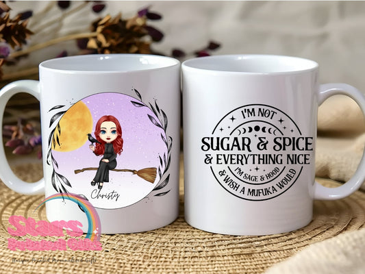 Halloween Personalised Ceramic Mug- Sugar & Spice