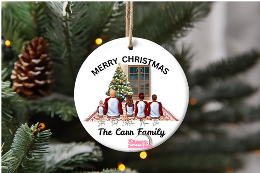 Personalised Christmas Ornament – Custom Ceramic or Aluminium Ornament – 1st Christmas Keepsake Decoration – Family Christmas