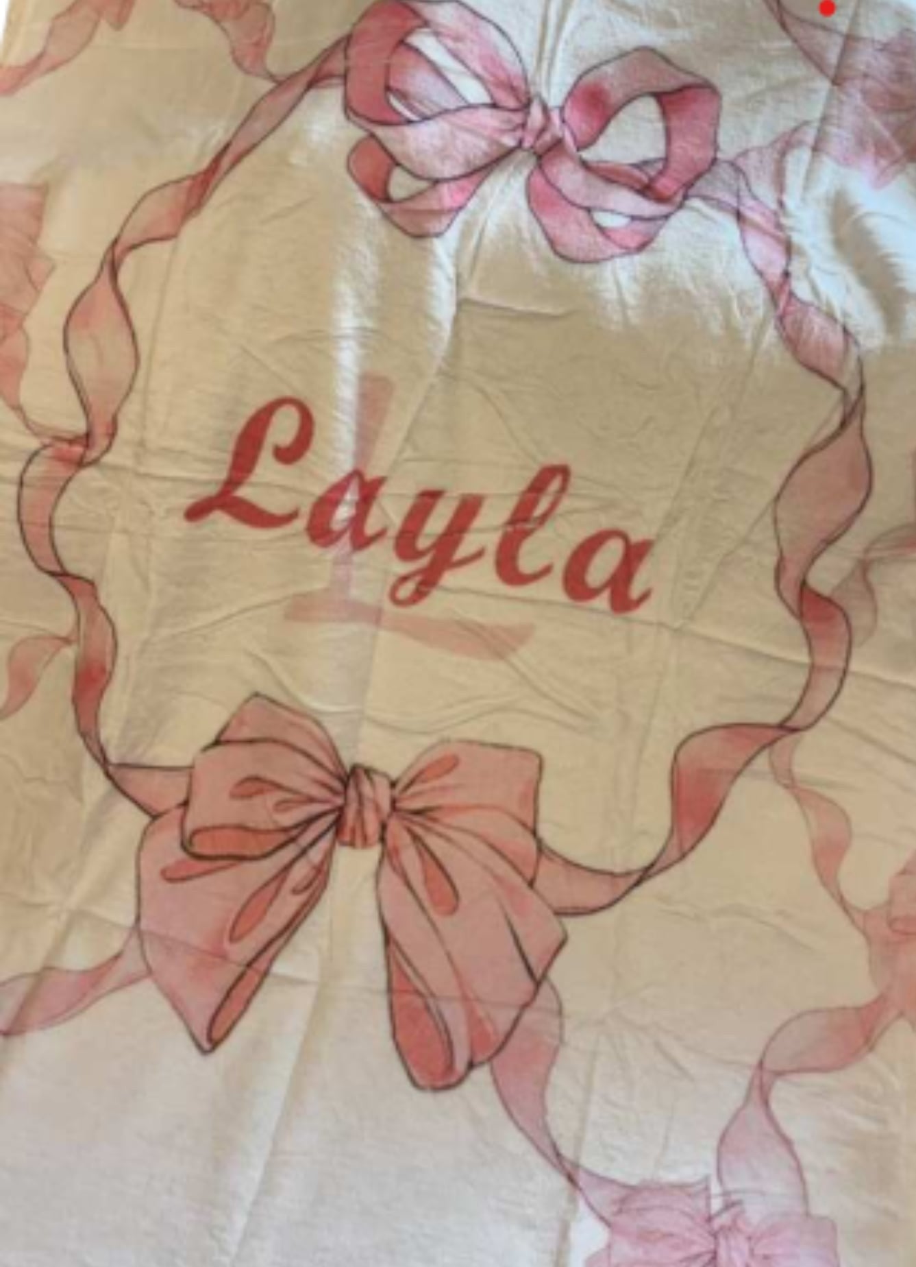 Personalised Baby blanket, Custom baby shower gift, Custom kids blanket, Name Printed Bow Blanket