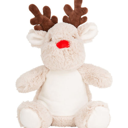 Christmas Monogram Personalised Reindeer Plush