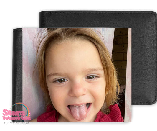 Custom Photo Wallet For Dad, Custom Gift For Him,  Custom Photo  Gift