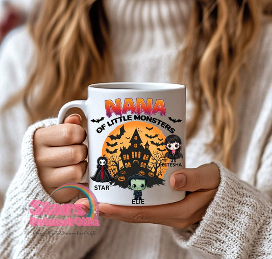 Halloween Personalised Ceramic Mug- Little Monsters