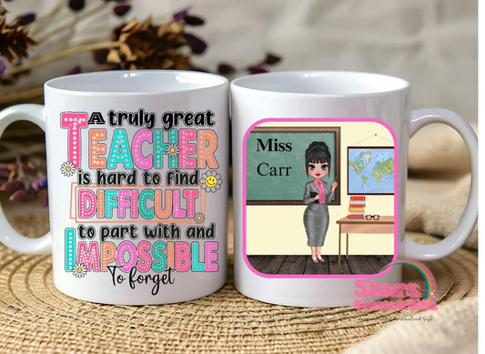Personalised Teacher Mug , Unique Teacher Gift, Coffee Cup for Teacher Appreciation Gift,  Teacher Gift