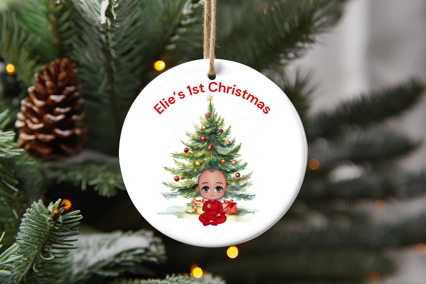 Baby 1st Christmas Ornament, Christmas  keepsake Ornament.