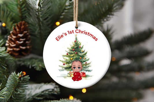 Baby 1st Christmas Ornament, Christmas  keepsake Ornament.