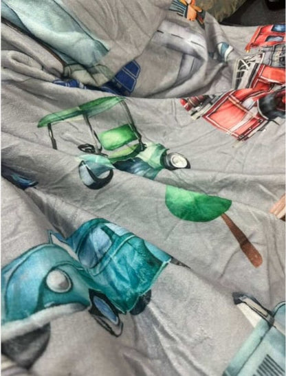 Personalised Baby blanket, Custom baby shower gift, Custom kids blanket, Name Printed Cars Blanket