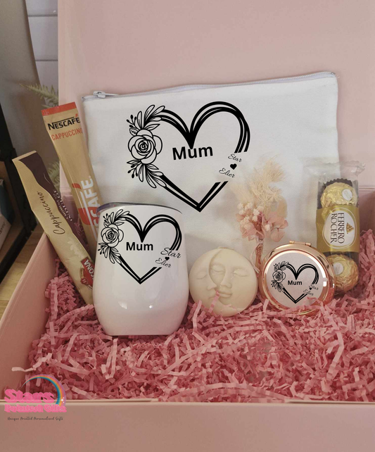 Mothers Day Gift Hamper, Personalised  Coffee Lover Small Gift Hamper, Gift For Her