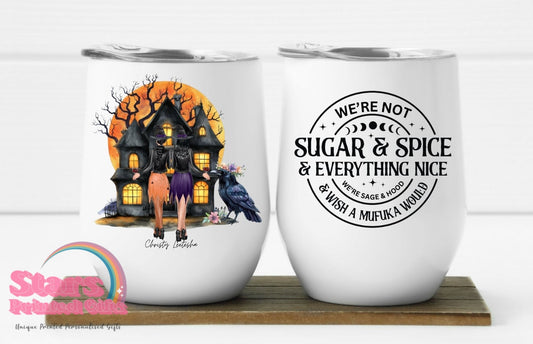 Halloween Personalised Insulated Tumbler - Sugar & Spice