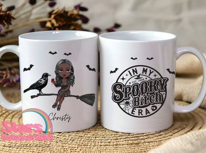 Halloween Personalised Ceramic Mug- Spooky B Era