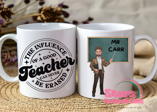 Personalised Teacher Mug , Unique Teacher Gift, Coffee Cup for Teacher Appreciation Gift, Male Teacher Gift.