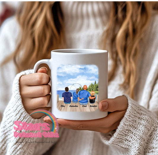 Best  Dad, Custom Personalised Father's Day Gift, Custom Mug.
