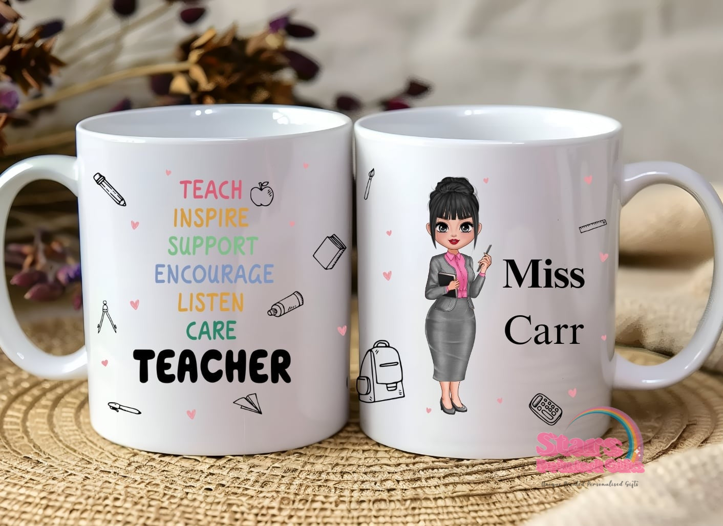 Personalised Teacher Mug , Unique Teacher Gift, Coffee Cup for Teacher Appreciation Gift, Male Teacher Gift.
