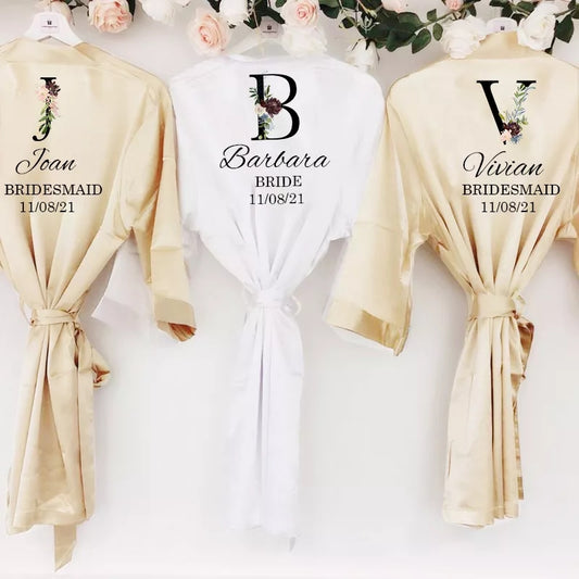 Personalised Satin Robes